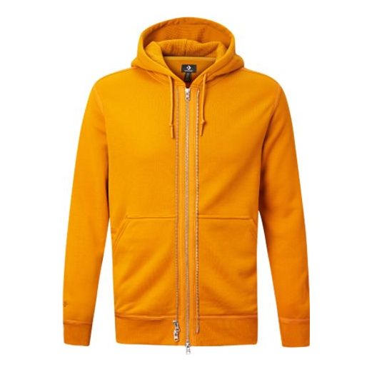 Men's Converse Zipper hooded Cardigan Jacket Yellow 10019463-805