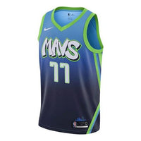 Nike NBA City limited SW Fan Edition 19-20 Season Mavericks 77 Doncic Basketball Vest Blue AV4633-462