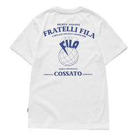 FILA FUSION Small logo Back Printing Short Sleeve White T11M933135F-WT
