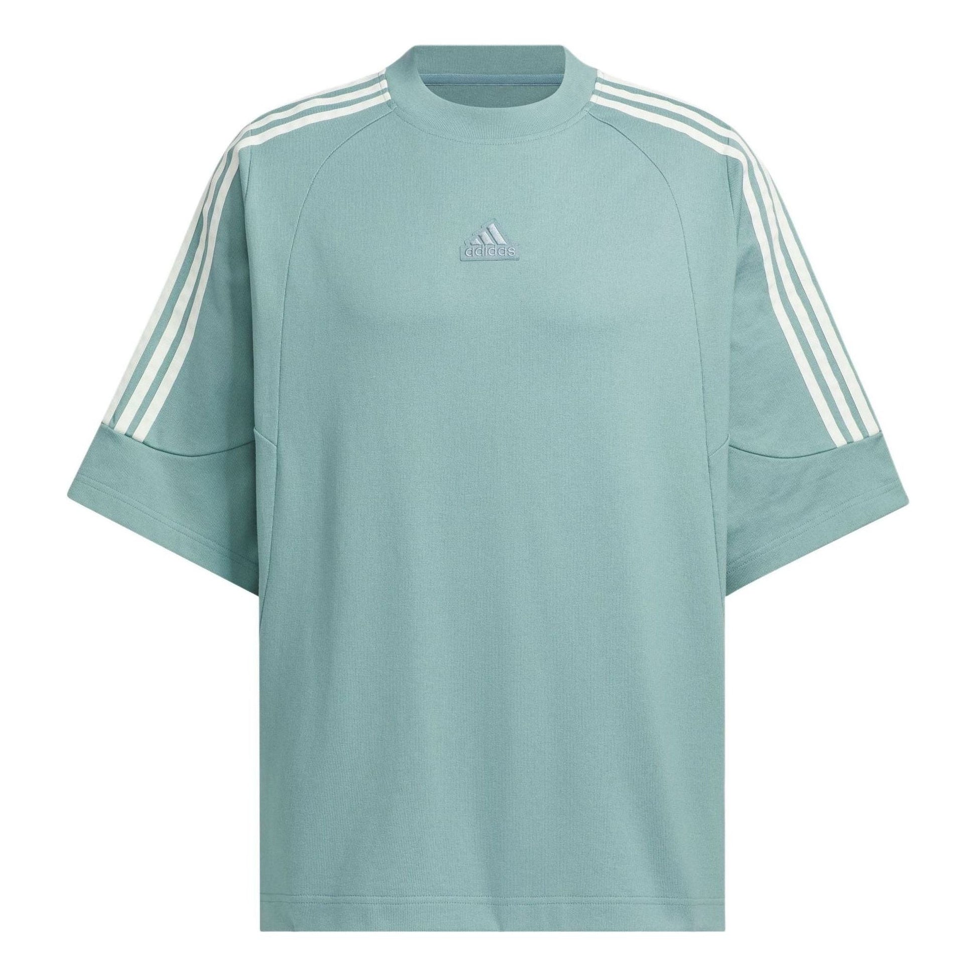 adidas Logo T-Shirt Asia Sizing 'Teal' JI6645