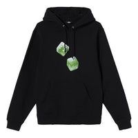 Men's Stussy Contrasting Colors Alphabet Printing Fleece Lined Black STUSSY-FW-4