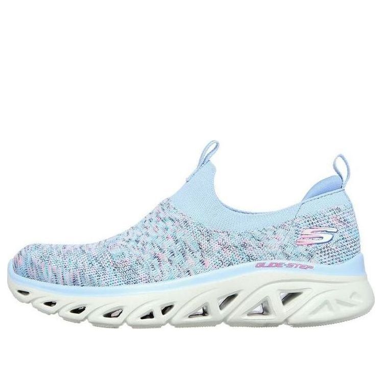 (WMNS) Skechers Glide Step Slip-on Shoes Blue 149328-LVMT