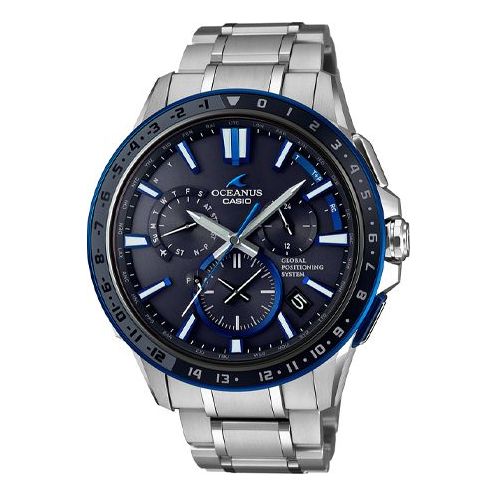 Casio Oceanus Analog Watch 'Blue Black Silver' OCW-G1200-1A