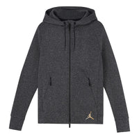 Air Jordan Full-Zip Drawstring Jacket Men's Flower Grey 885874-010