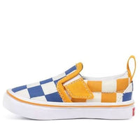 Vans Big Checker Comfycush Slip-On V 'Blue Yellow' VN0A4U37WIV