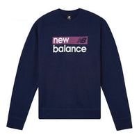 (WMNS) New Balance Logo Sweatshirt Asia Sizing 'Pigment' WT03804-PGM