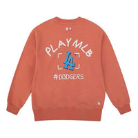 MLB Play Series Los Angeles Dodgers Long Sleeves Loose Graffiti Unisex Orange 31MT07011-07O