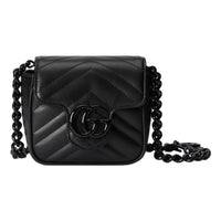 (WMNS) Gucci GG Marmont Belt Bag 'Black' 739599-UM8KV-1000