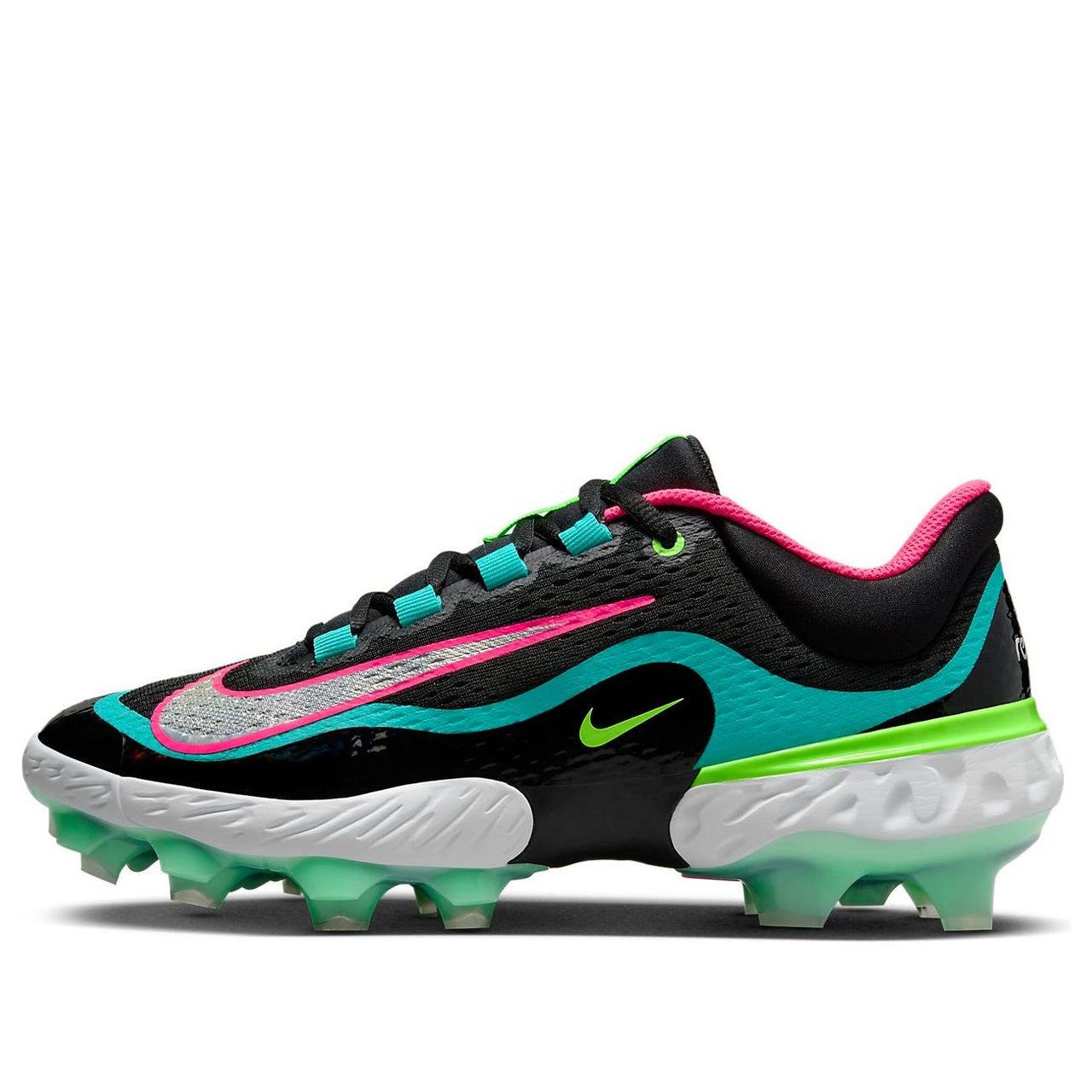 Nike Alpha Huarache Elite 4 Low MCS 'Black Teal Pink' FQ7724-001