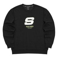 Skechers Sport Letter Crew Sweater 'Black White' L321U139-0018