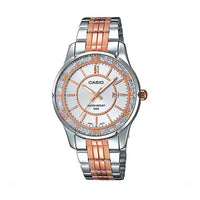 CASIO Waterproof Stainless Steel Strap Pink LTP-1358RG-7AV