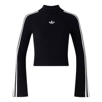 (WMNS) adidas Originals Premium Knit Turtleneck Top Asia Sizing 'Black' JI7058