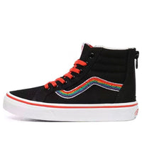 Vans Chenille SK8-HI Zip Shoes Kids Black/Rainbow VN0A4UI4WKT