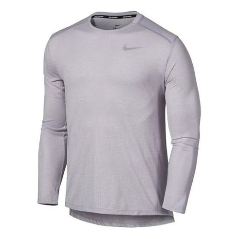 Nike RISE 365 Breathable Mesh Running Long Sleeves Gray AQ9924-059