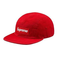 Supreme FW18 Washed Chino Twill Camp Cap 'Red' SUP-FW18-173
