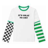 (WMNS) Vans x Whack Crossover Grid logo Round Neck Pullover Long Sleeves White VN0A7PRRWHT