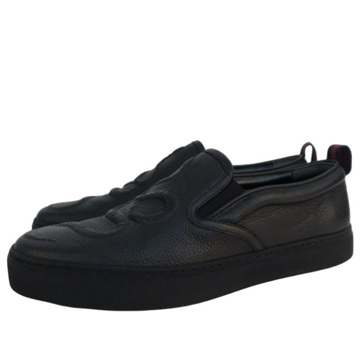 Gucci Dublin Snake Embossed Slip-on 'Black' 456201-BXO50-1069