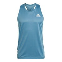 Men's adidas Pattern Loose Sports Blue Vest H41322