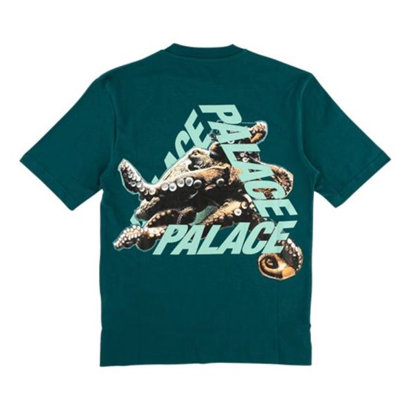 PALACE Octo T-Shirt Back Printing Pattern Short Sleeve Unisex Forest Green P15TS160