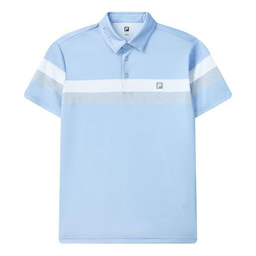 FILA Athletics Minimalistic Stripe Short Sleeve Polo Shirt Blue A11M125161F-LB
