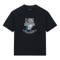 Li-Ning We Born To Skate Graphic T-shirt 'Black' AHSS869-4