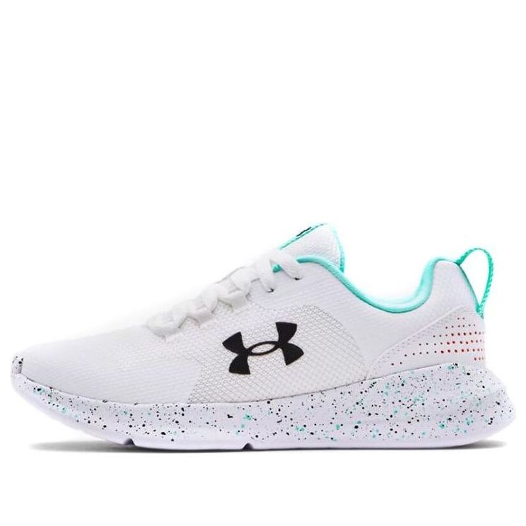 (WMNS) Under Armour Essential NM Wide 'Paint Splatter White Black' 3025682-100