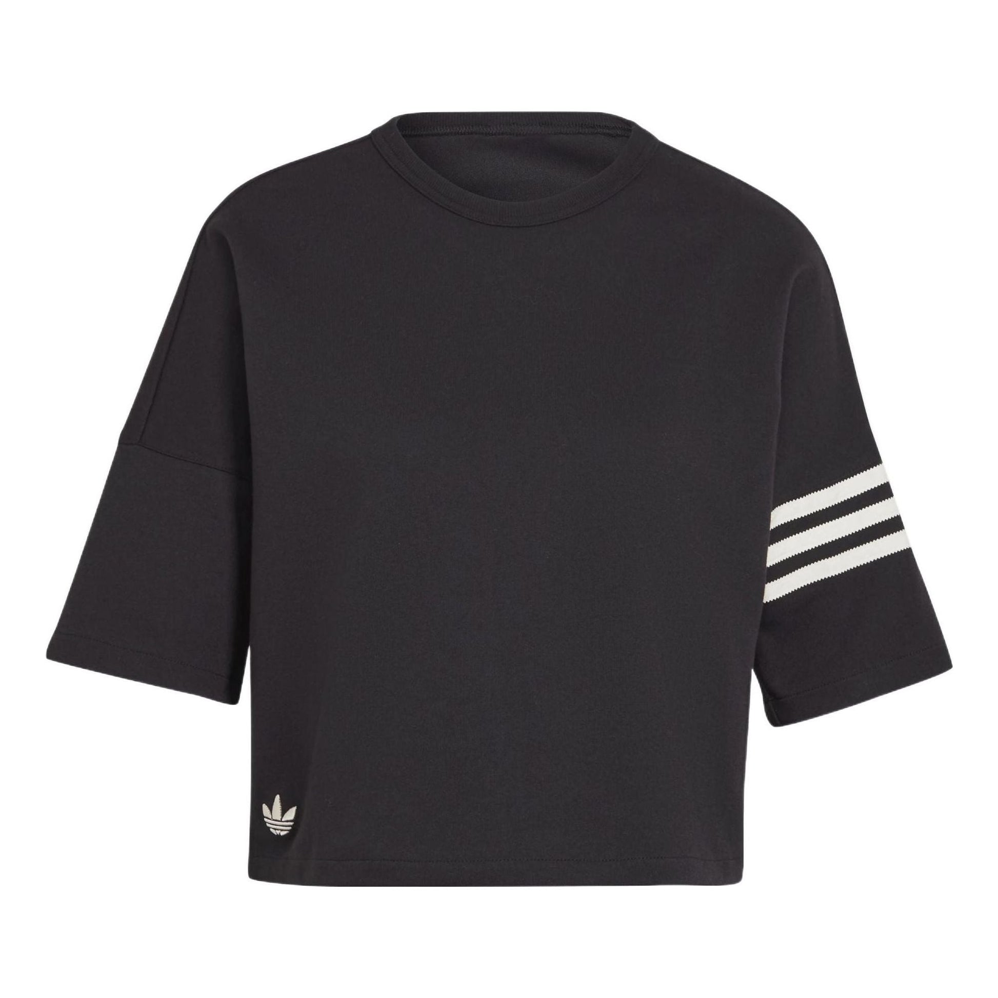 (WMNS) adidas Adicolor Neuclassics T-Shirt Asia Sizing 'Black' HM1758