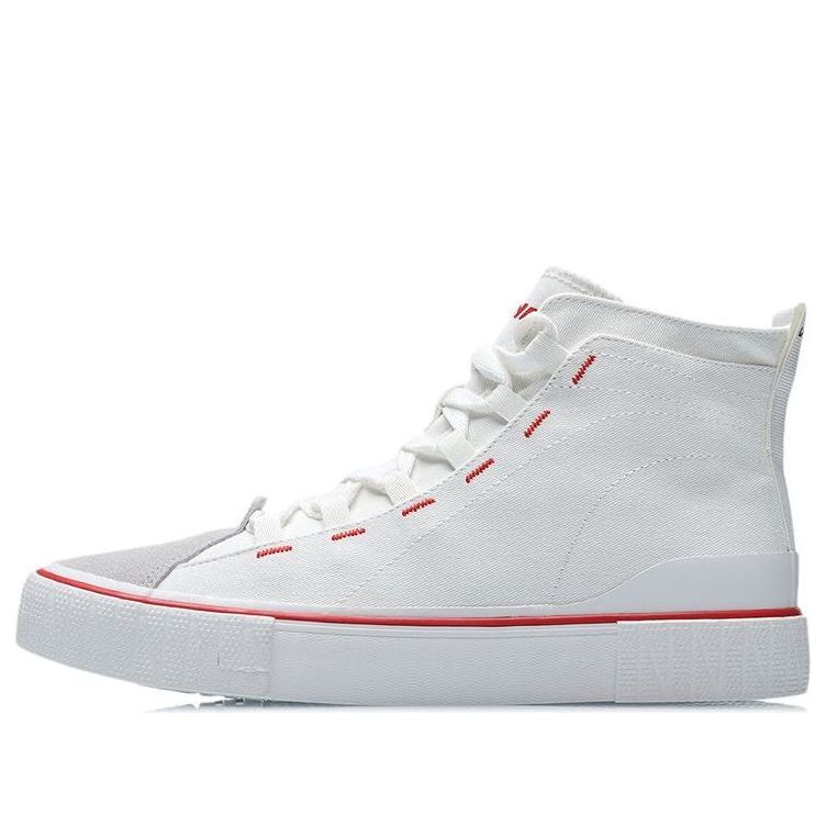 Li-Ning Canvas High Top Shoes 'White Grey' AGCR065-1