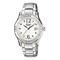 Quartz SHEEN Stainless Steel Strap White Analog SHN-4019DP-7A