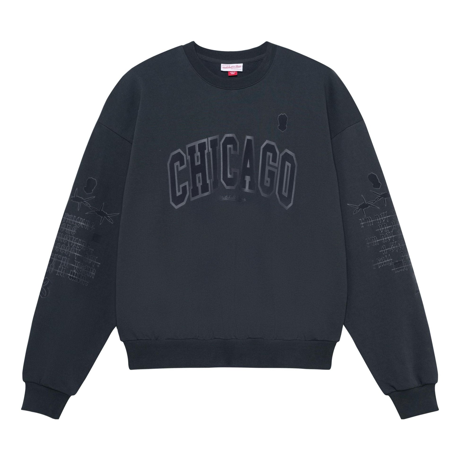 Mitchell & Ness x NBA Chicago Bulls Sweatshirt 'Dark Grey' MNJYFWF22003-CARBON-GARY