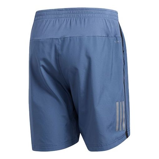 adidas Side Reflective Stripe Training Sports Shorts Blue EI6339