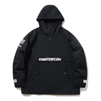 Li-Ning CF Series Alphabet Pattern Hooded Jacket Couple Style Black AFDP326-2
