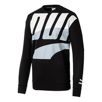 PUMA Loud Printing Round Neck Long Sleeves Black 577647-01