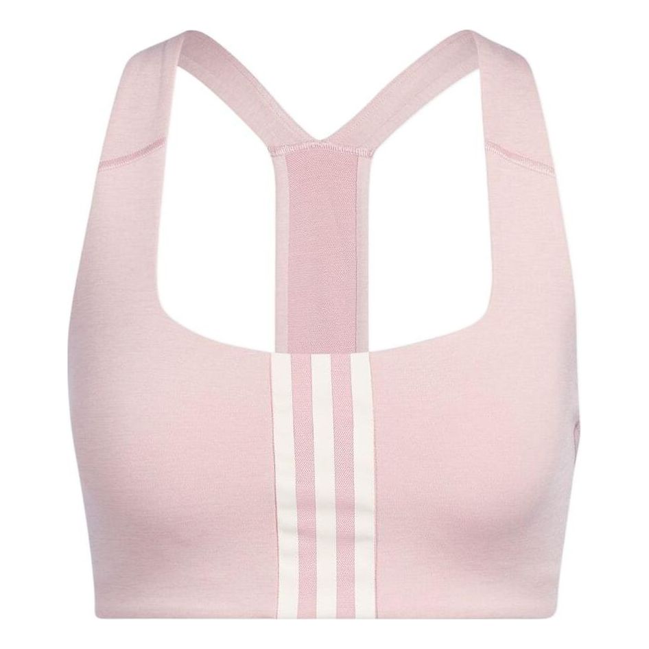 (WMNS) adidas Powerimpact Training Medium-Support Bra Asia Sizing 'Pink White' HC5373