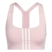 (WMNS) adidas Powerimpact Training Medium-Support Bra Asia Sizing 'Pink White' HC5373