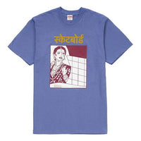 Supreme FW18 Bombay Tee Light Purple Character Printing Short Sleeve Unisex SUP-FW18-1157