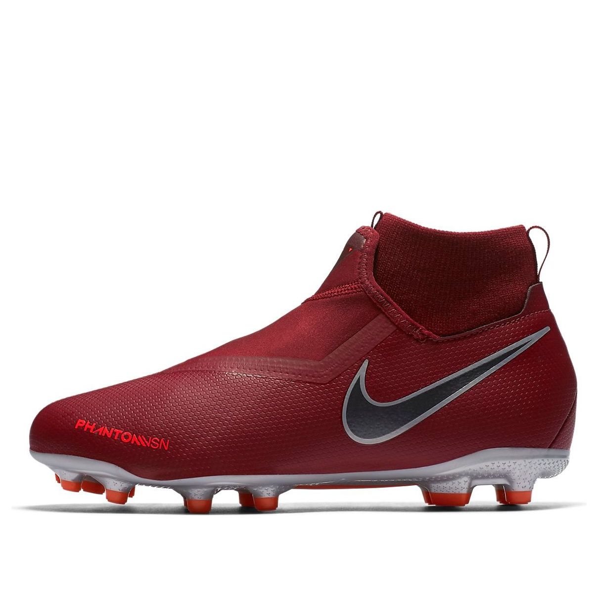 (GS) Nike Phntom VSN Academy DF FG MG 'Red Metallic Silver' AO3287-606