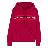 (WMNS) Converse Love the Progress Print Hoodie Asia Sizing 'Red' 10017330-A02