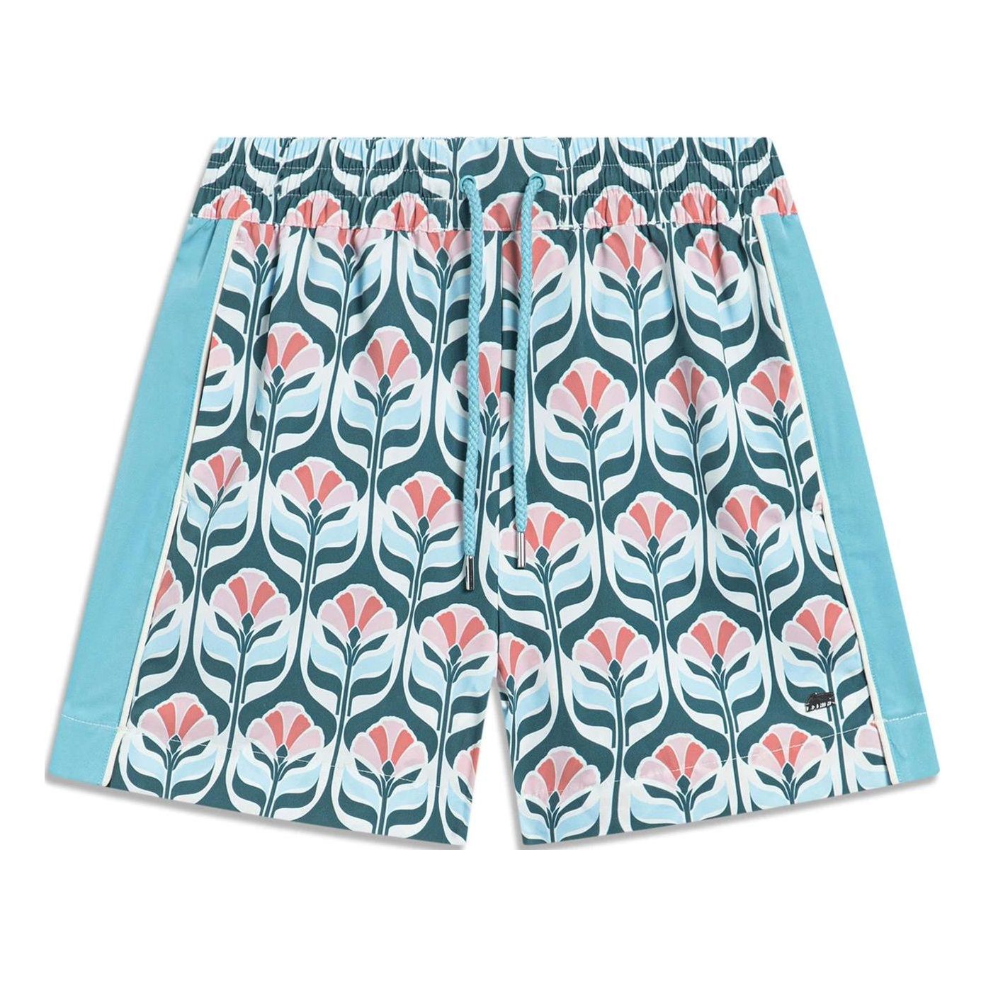 (WMNS) Li-Ning All-Over Print Shorts 'Blue Pink' AKST486-3