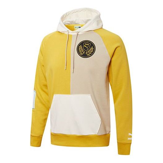 PUMA Mix Badge Splicing Sports Knit Couple Style Yellow 537005-31
