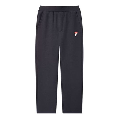 FILA Classic Logo Embroidered Straight Casual Pants Blue F51M048699F-NV