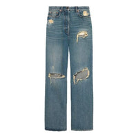 (WMNS) Gucci High-Rise Wide Leg Jeans 'Blue' 638045-XDBFI-4011