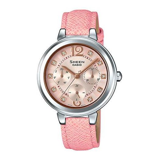 CASIO Quartz SHEEN Stainless Steel Strap Pink Analog SHE-3048L-4A
