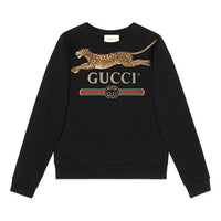 Gucci Panther Logo Sweatshirt For Men Black 527743-X9X94-1082