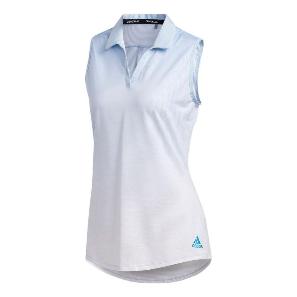 (WMNS) adidas Primeblue Polo Shirt Asia Sizing 'White' FJ5180