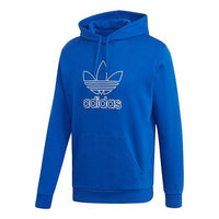 adidas originals Outline Trefoil logo Printing Sports Pullover Blue GF4101