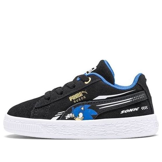 (TD) SEGA x PUMA Suede Sonic Sneakers Black/Blue 371999-01