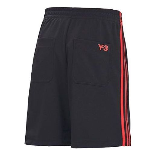 adidas Y-3 3-Stripes Track Short 'Black Red' GJ8286