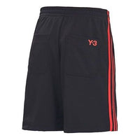 adidas Y-3 3-Stripes Track Short 'Black Red' GJ8286