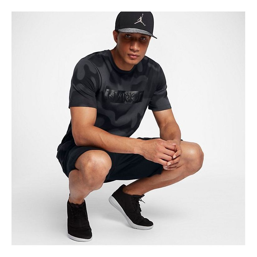 Air Jordan Camo T-Shirt 'Black' 864925-060